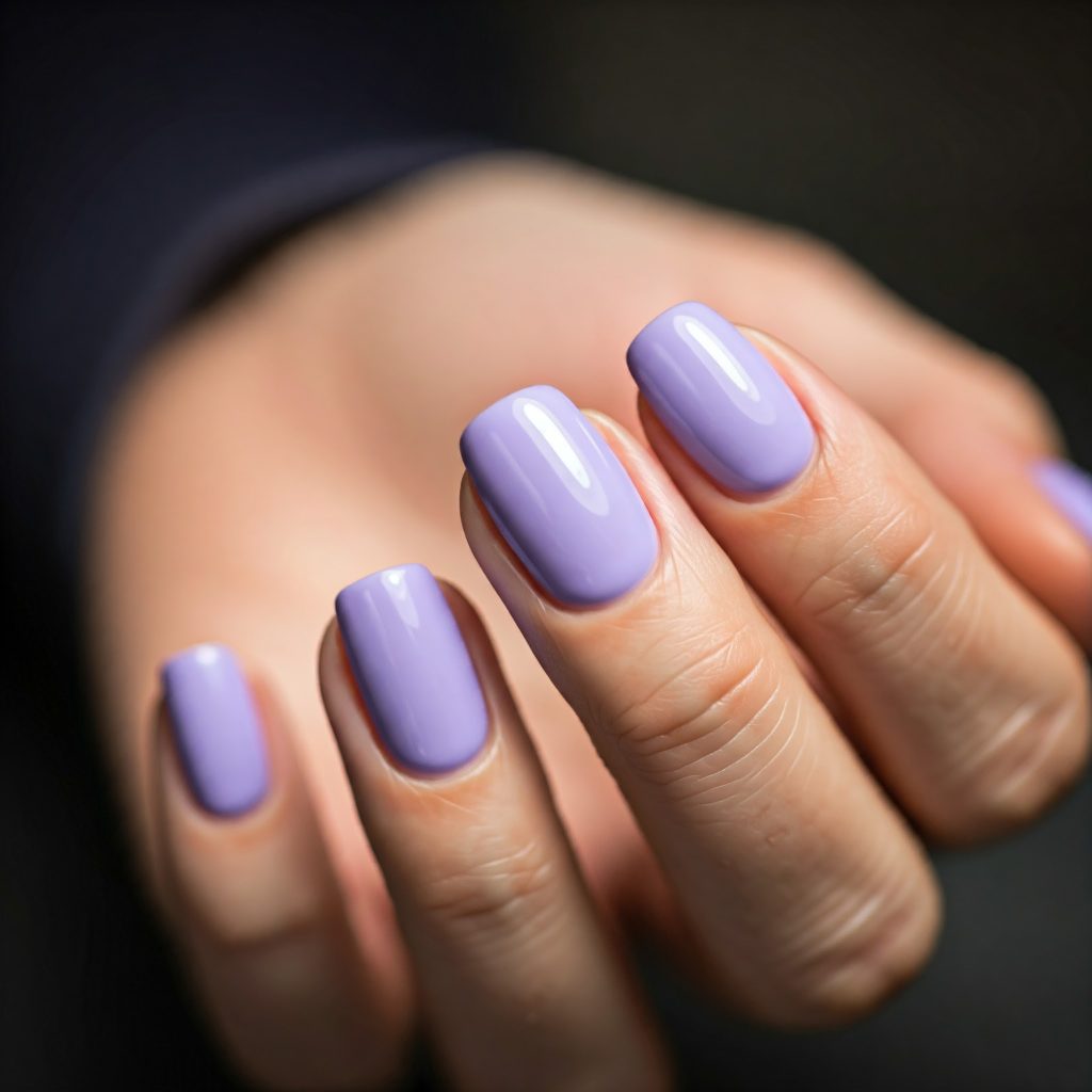 Pastel Lilac nails 