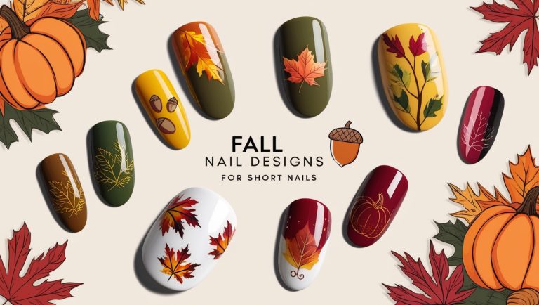 fall nail designs for short nails